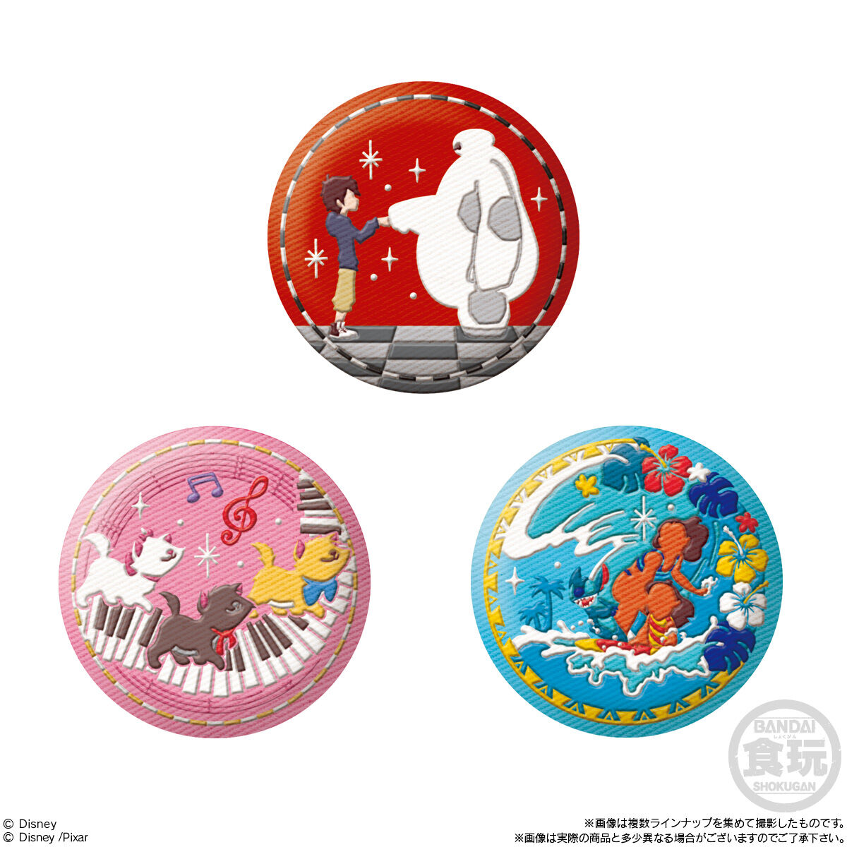 Disney Characters 刺繍缶バッジビスケット2(12個入