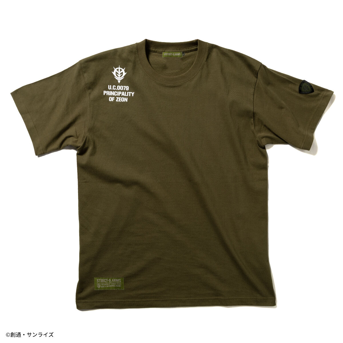 STRICT-G.ARMS『機動戦士ガンダム』ワッペン付Tシャツ ZEON FORCES