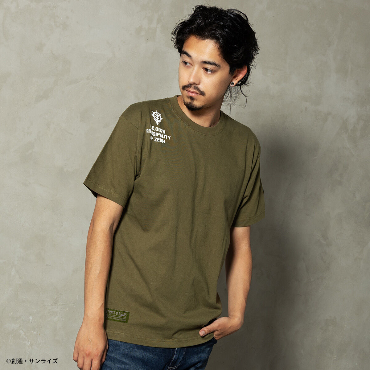 STRICT-G.ARMS『機動戦士ガンダム』ワッペン付Tシャツ ZEON FORCES 