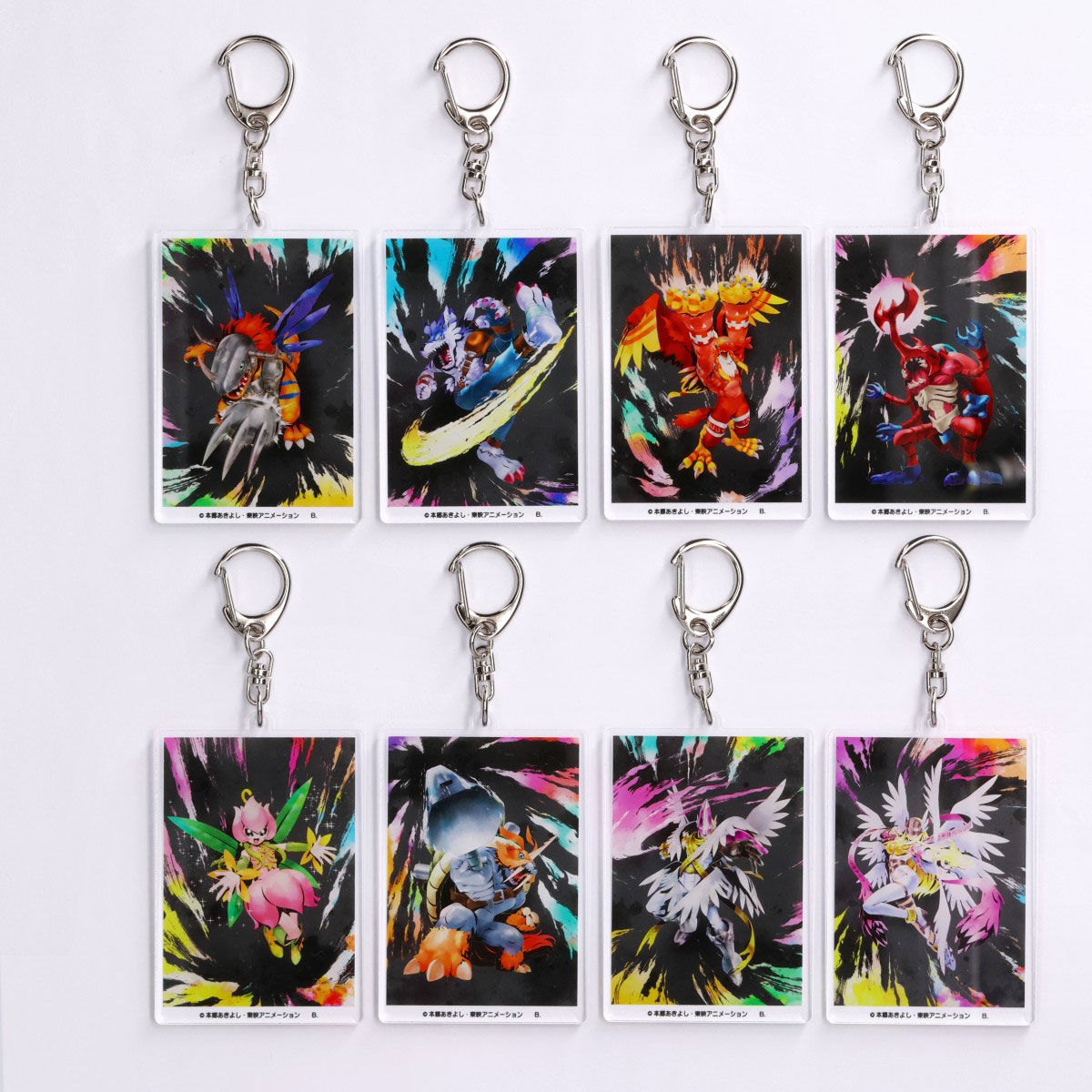 デジモン キーホルダー アクキー デジモンアドベンチャー 水彩風アクリルキーホルダー（全8種