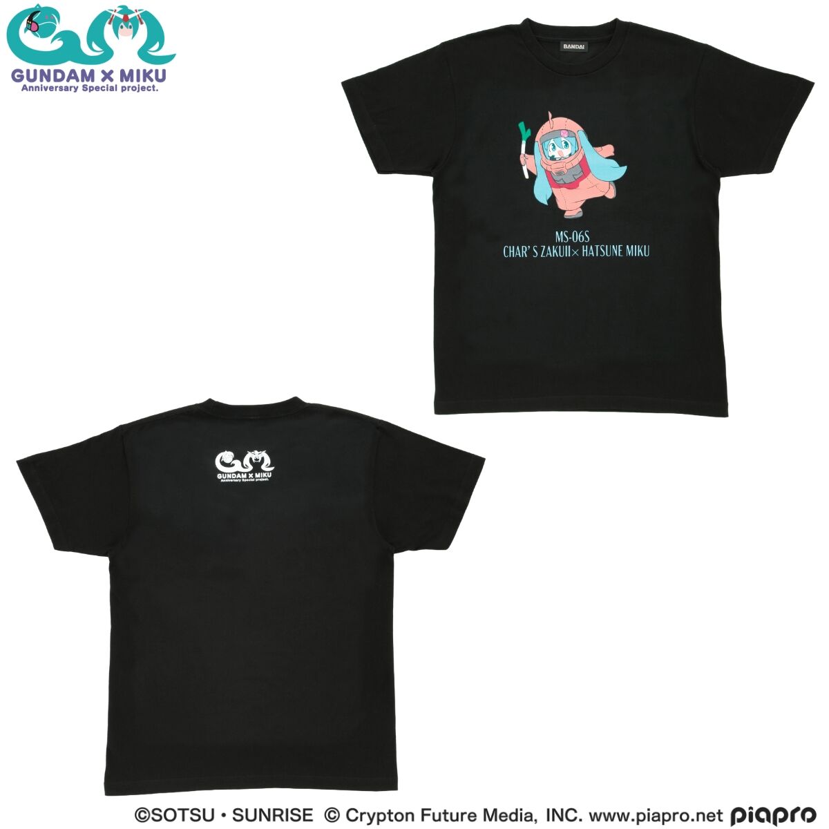 M STRICT-G 初音ミク×ズゴック（シャア専用） Tシャツ ガンダム