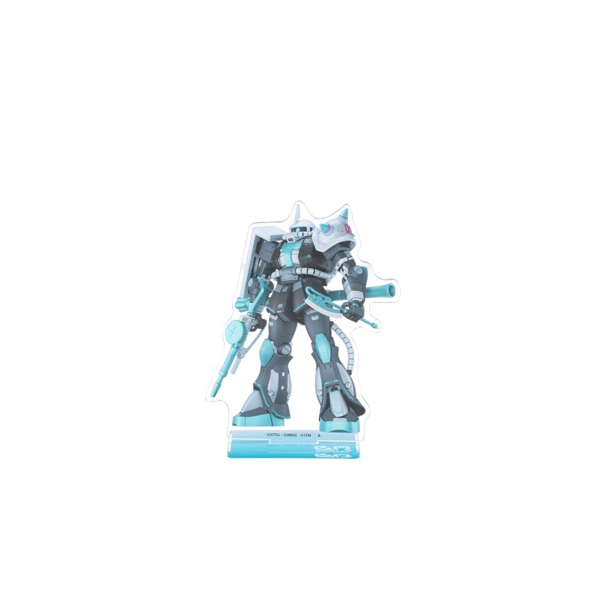 ガンダム45周年 × 初音ミク アクリルスタンド MS-06S ザクII