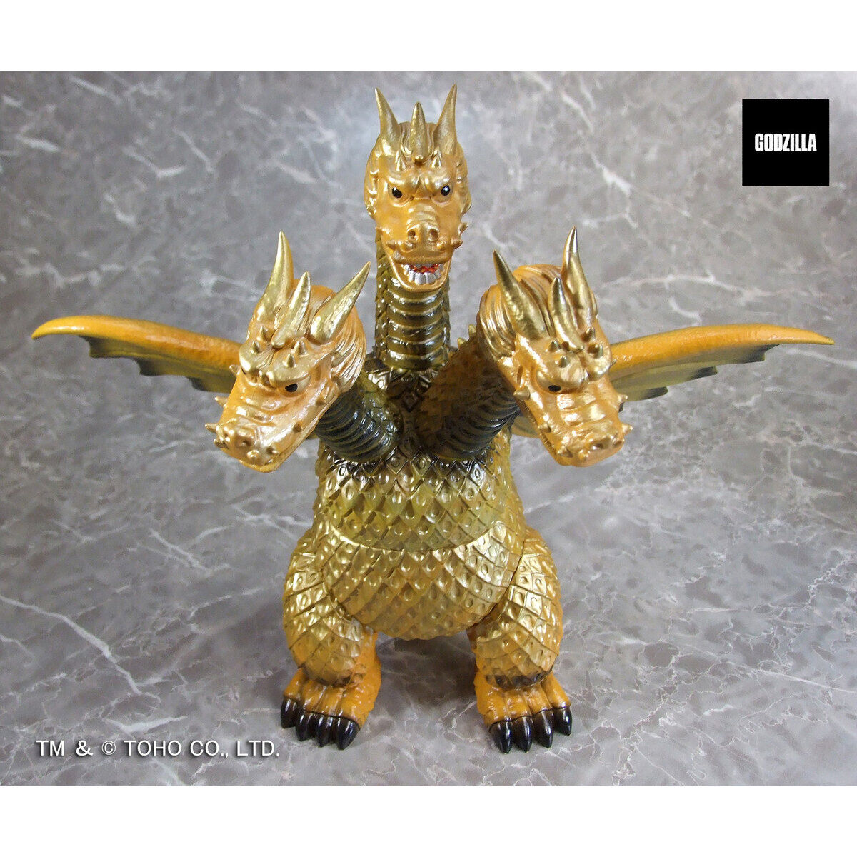キングザウルス キングギドラ　当時物　三代怪獣　ポピー　ソフビ 高さ約15cm】ポピー ゴジラ キングギドラ キングザウルス