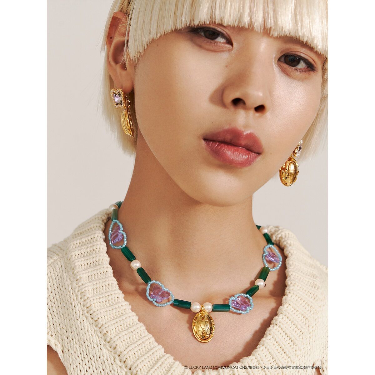 ジョジョの奇妙な冒険 PAMEO POSE ストーンオーシャン ネックレス ジョジョの奇妙な冒険 ストーンオーシャン×PAMEO POSE】E