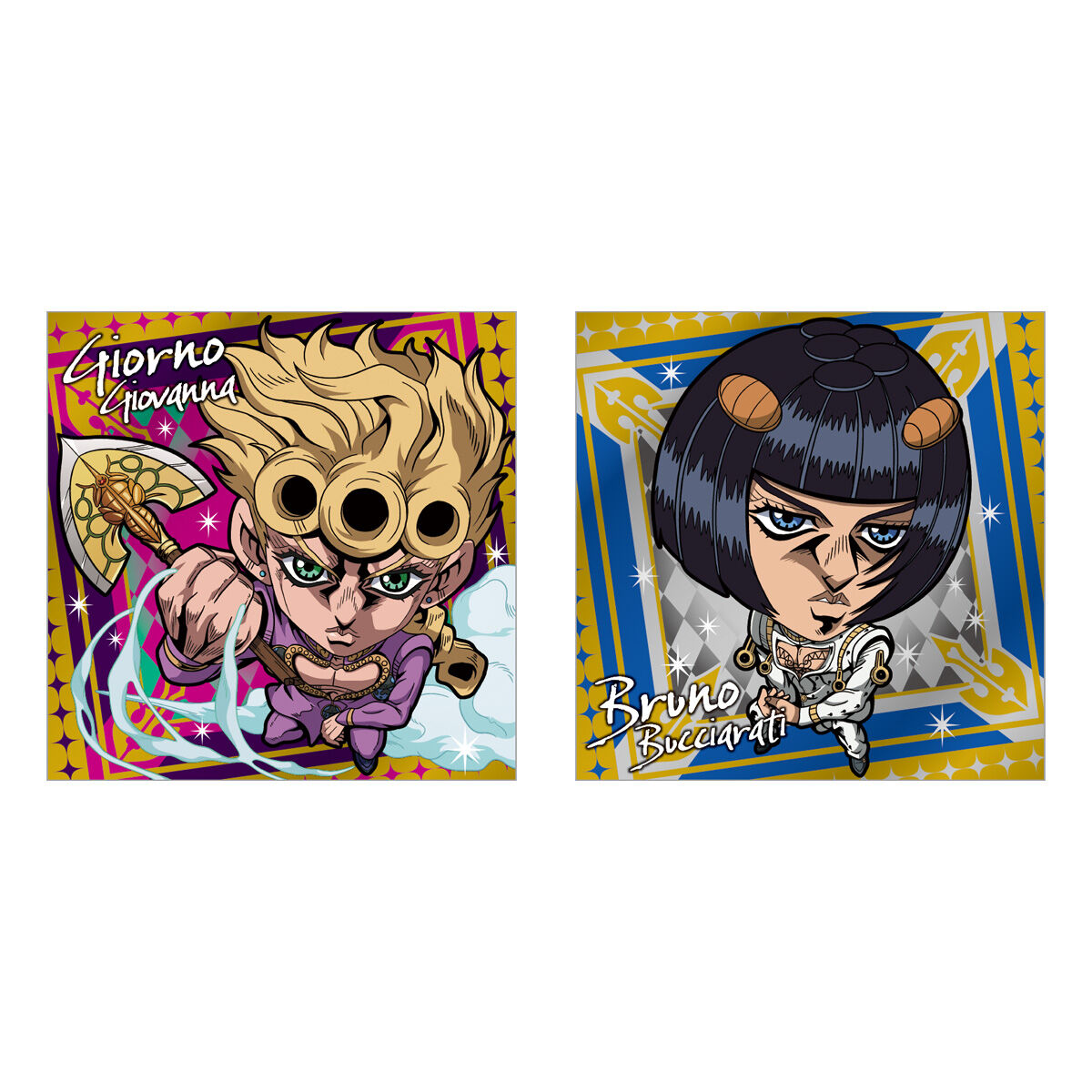 ジョジョの奇妙な冒険 黄金の風ウエハース1~2 フルコンプリート にふぉるめーしょん ジョジョの奇妙な冒険 シールウエハース