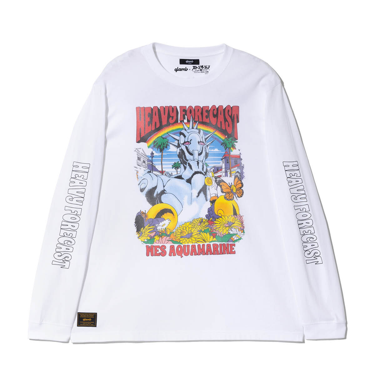 ジョジョ ストーンオーシャン × glamb Weather・R Tシャツ M アニメ『ジョジョの奇妙な冒険 ストーンオーシャン』×glamb