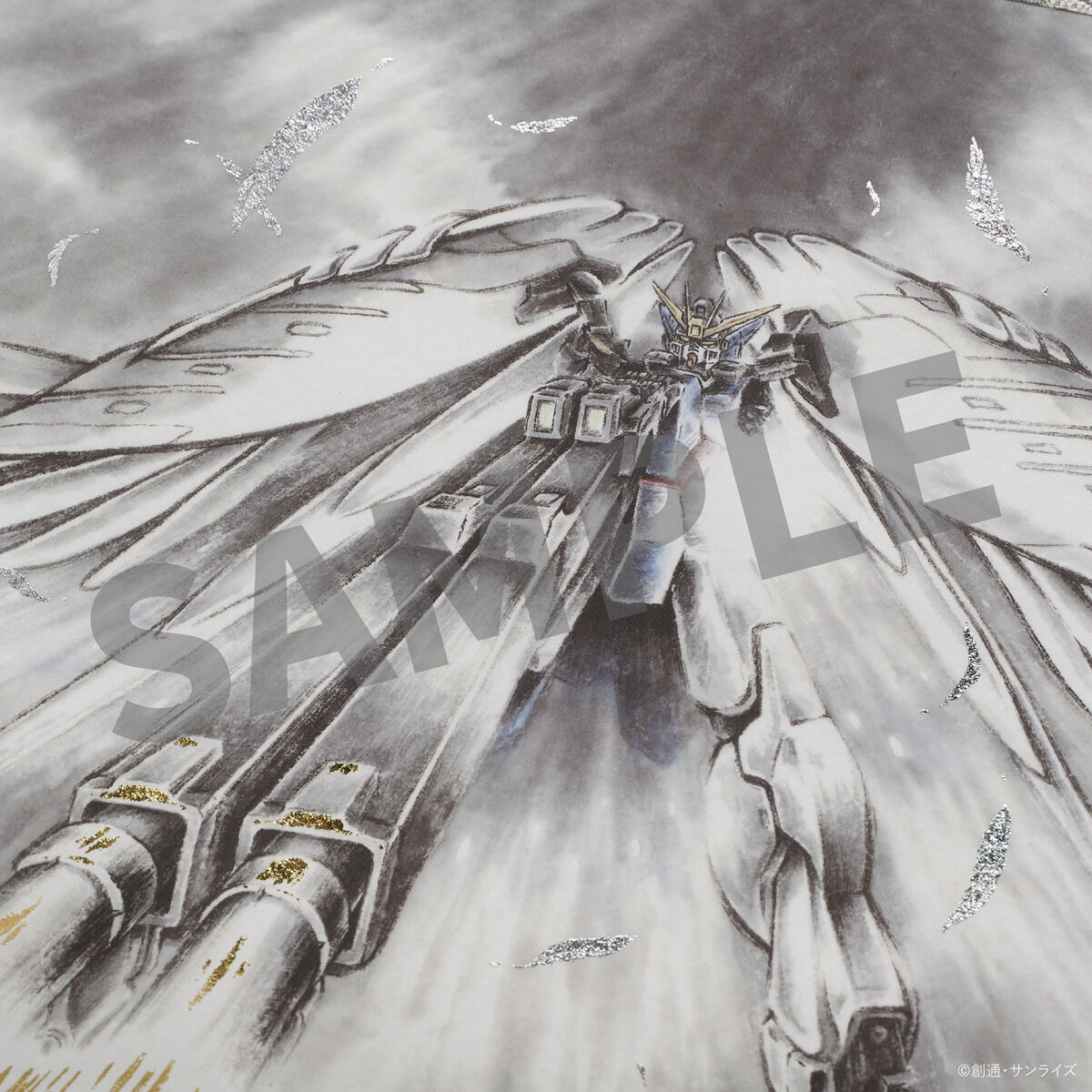 Mobile Suit Gundam Wing + Endless Waltz 30th Anniversary Hanging Scroll