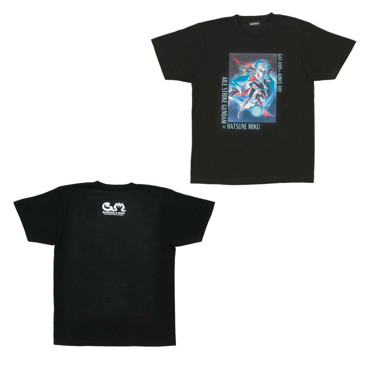 ガンダム45周年 × 初音ミク Tシャツ 初音ミク×エールストライク