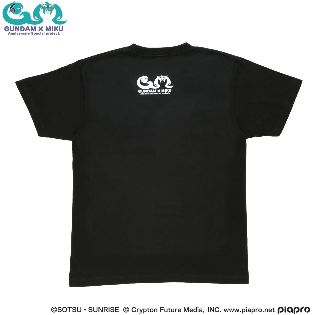 ガンダム45周年 × 初音ミク Tシャツ　XL ガンダム45周年 × 初音ミク Tシャツ ZGMF/A-262B ストライク