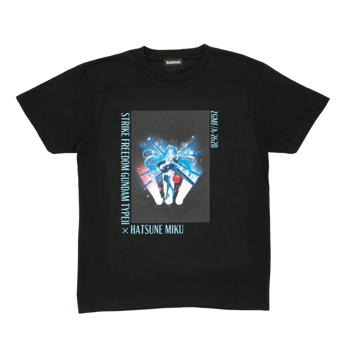 ガンダム45周年 × 初音ミク Tシャツ　XL ガンダム45周年 × 初音ミク Tシャツ ZGMF/A-262B ストライク