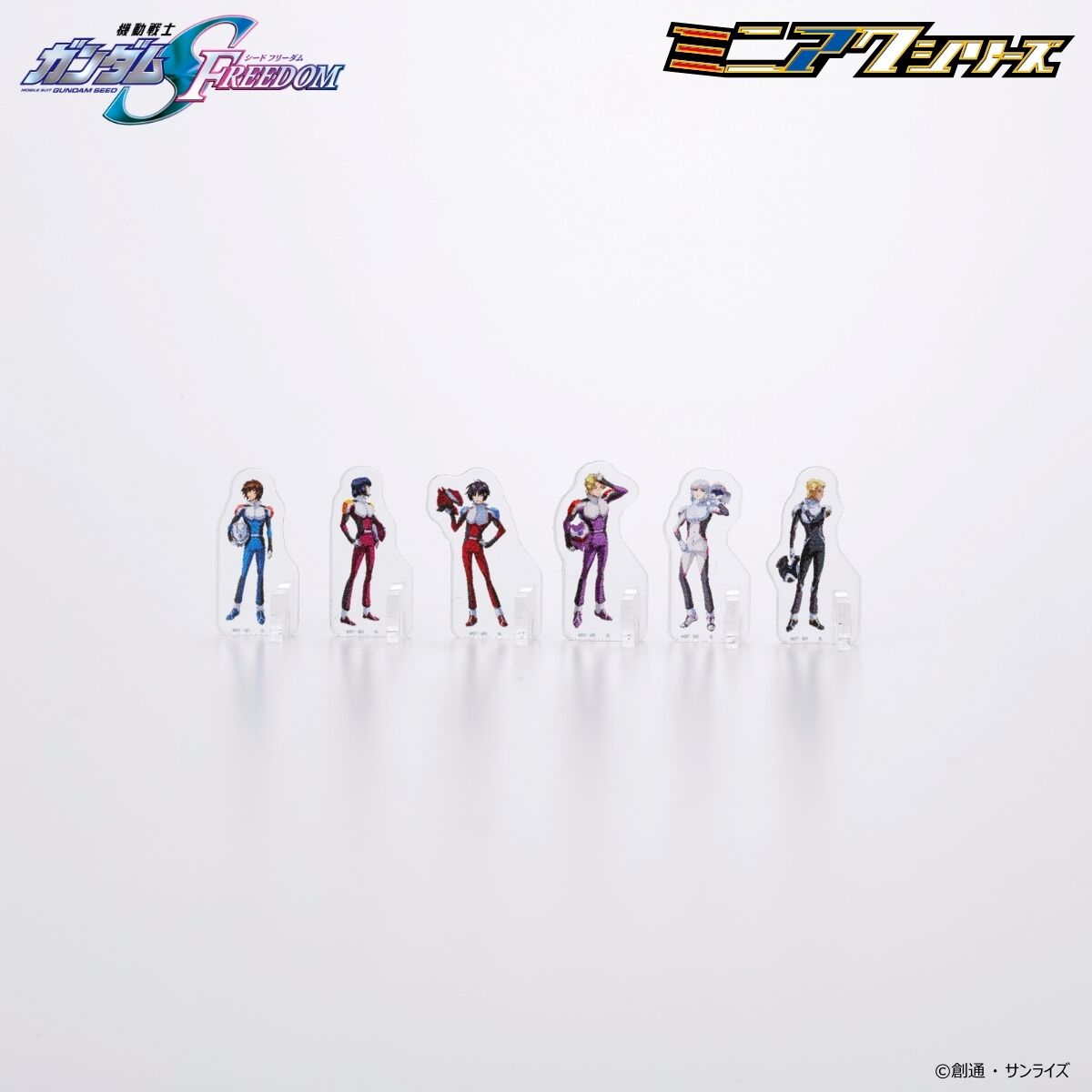 ガンダムカフェ ガンダムSEED アクリルスタンド 6点セット ガンダムカフェ＆ガンダムスクエアにて「機動戦士ガンダムSEED