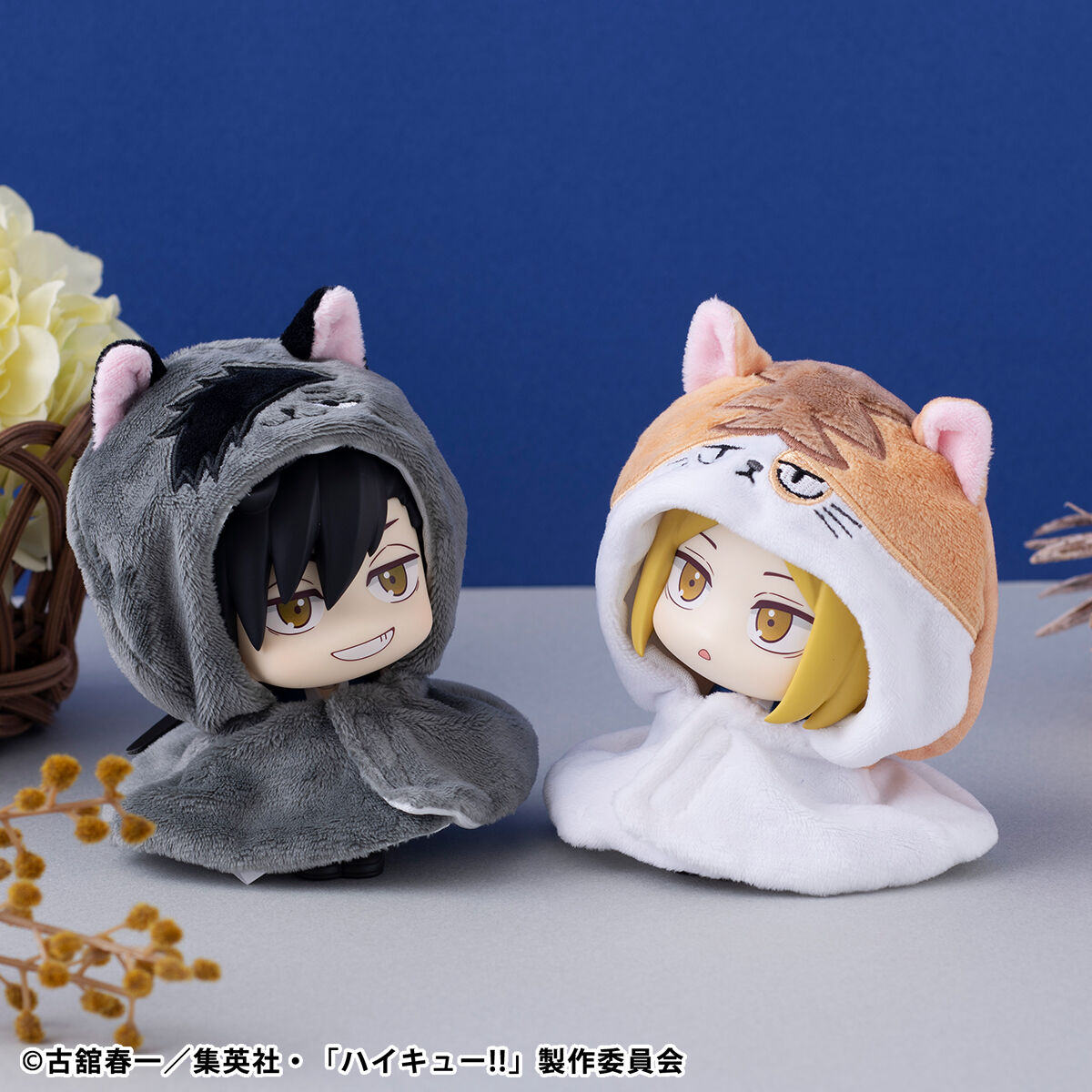 アニメ　ハイキュー！！　クロオネコ　ケンマネコ　ルームシューズ ハイキュー!! ルームシューズ 黒尾ネコ＆研磨ネコ – JUMP SHOP