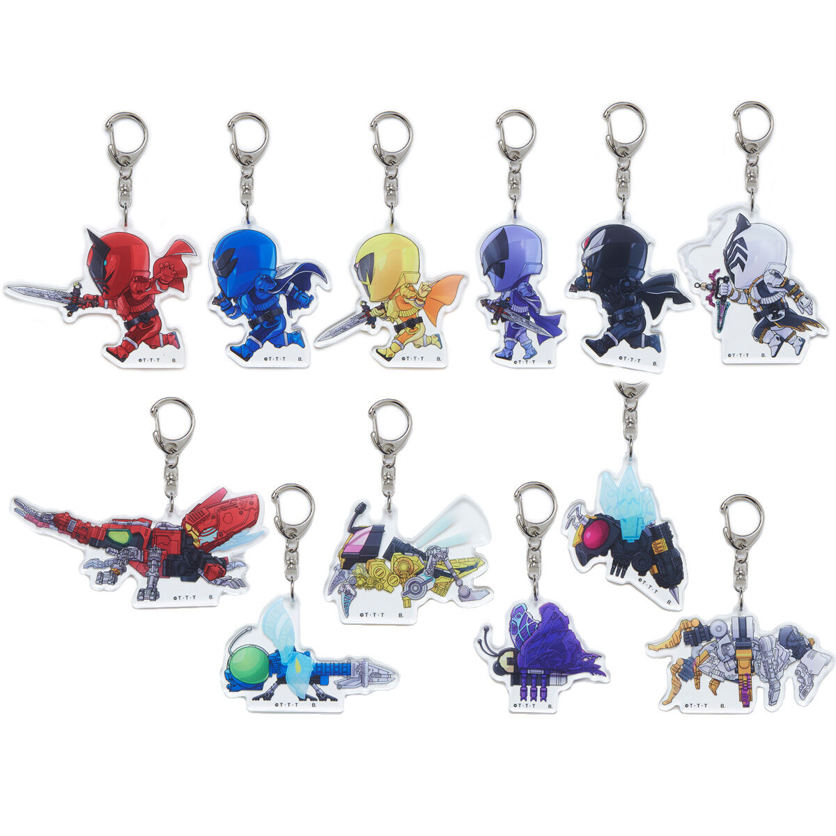 キングオージャー シンボルキーホルダー 王様戦隊キングオージャー 走るデフォルメシリーズ アクリル
