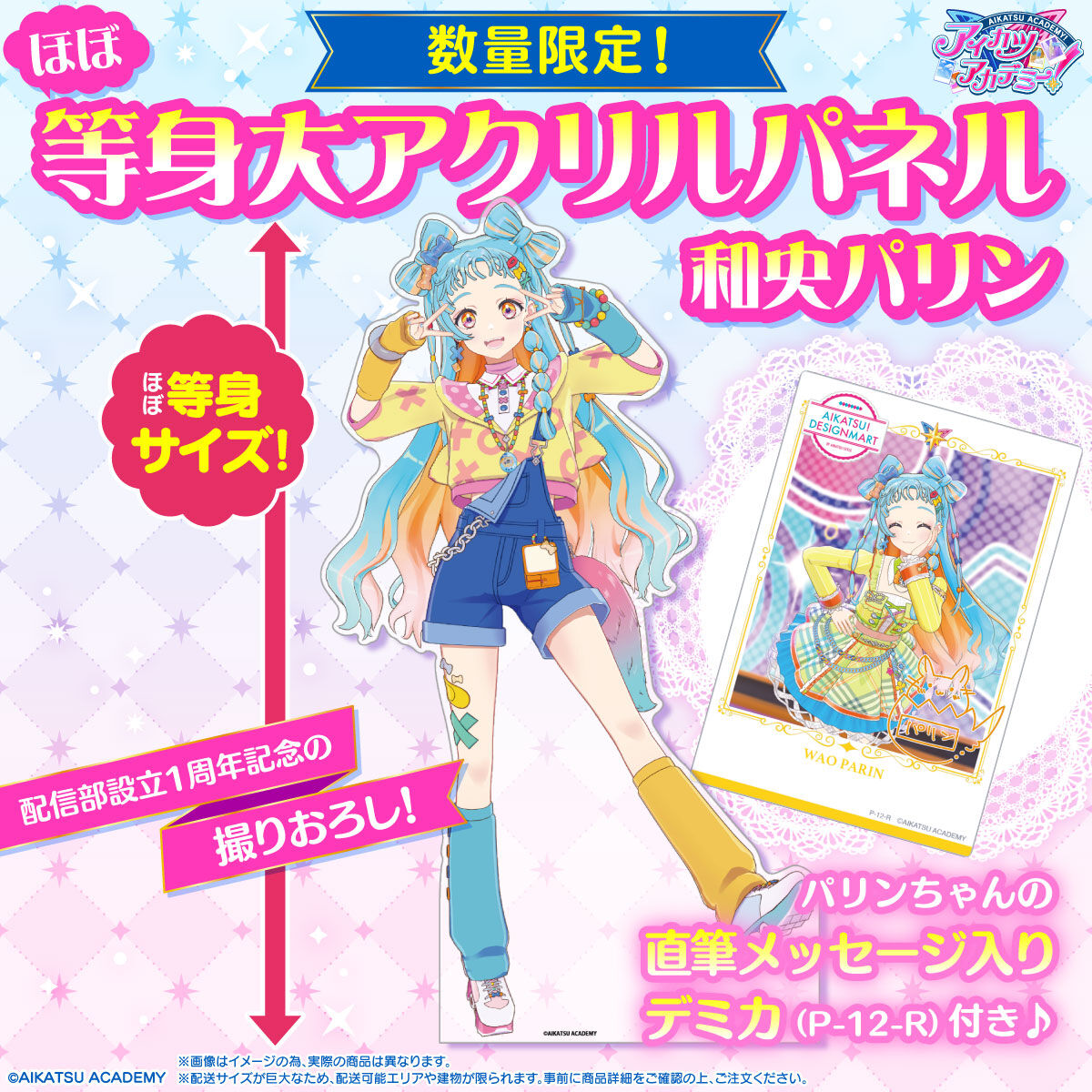 予約発売】アイカツアカデミー！ほぼ等身大アクリルパネル～1st