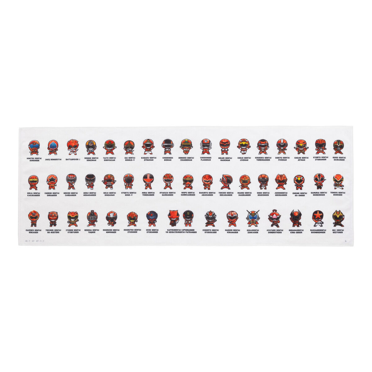⭐︎レア⭐︎希少　昭和　戦隊　おまとめ スーパー戦隊シリーズ 歴代レッド デフォルメ スポーツタオル | 宇宙