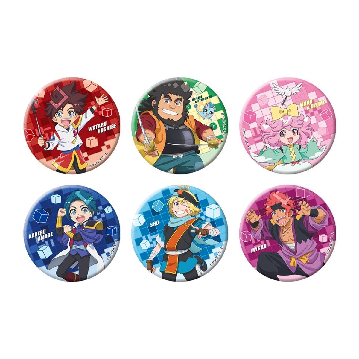 魔神創造伝ワタル トレーディング缶バッジ(全6種ランダム／6個