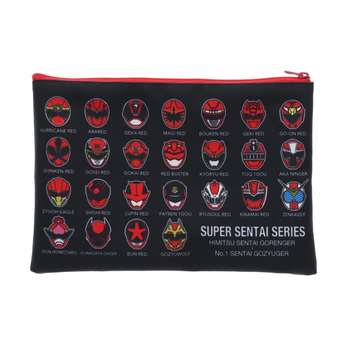 しょぴこじ　すのチルポーチ　赤　濃いピンク　青　オレンジ　Man ナンバーワン戦隊ゴジュウジャー＆混載 歴代レッドポーチ | 宇宙