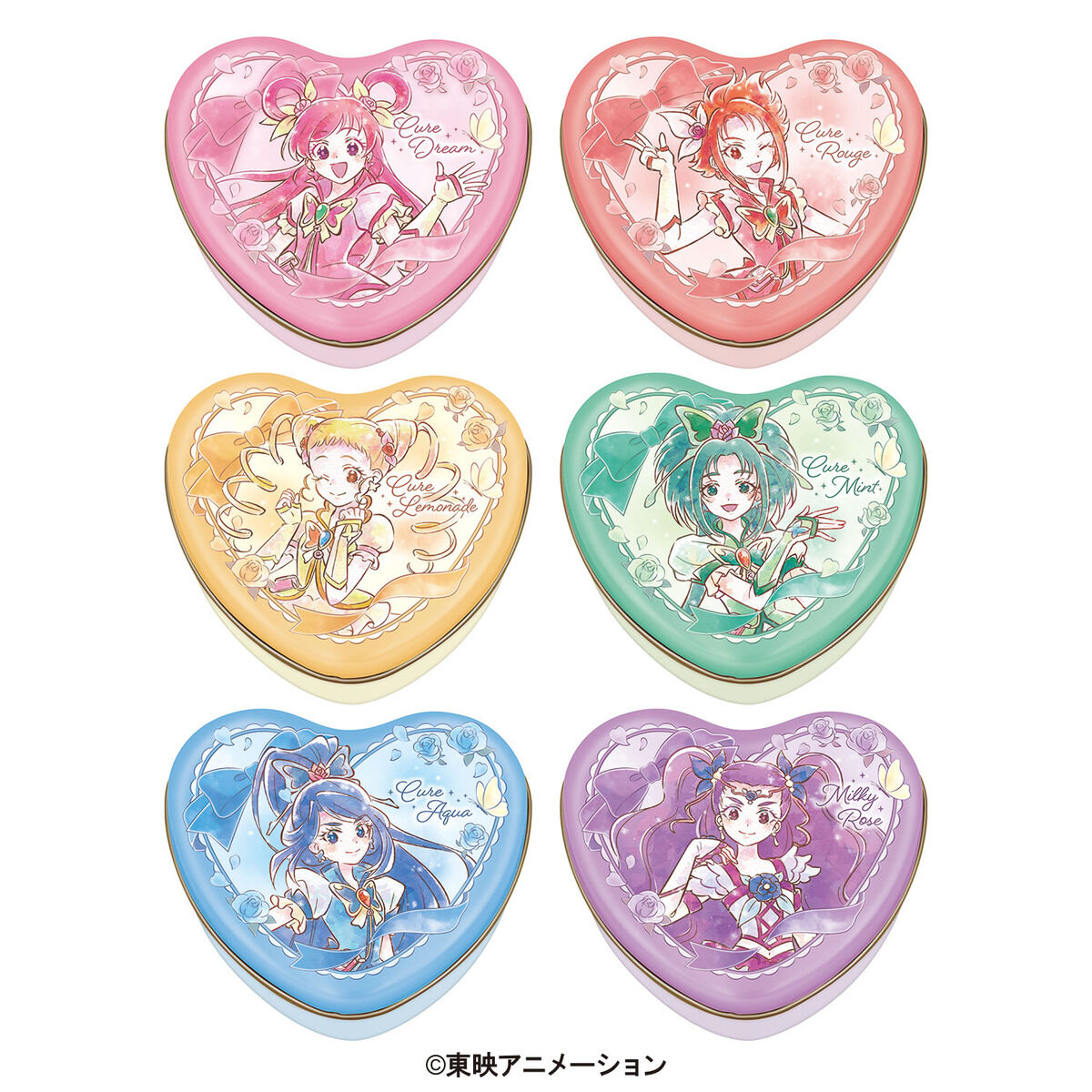 プリキュア　ふたご缶バッジ　Yes!プリキュア5GOGO BANDAI - Yes！プリキュア5GoGo！全員集合缶バッジ＋ポスト