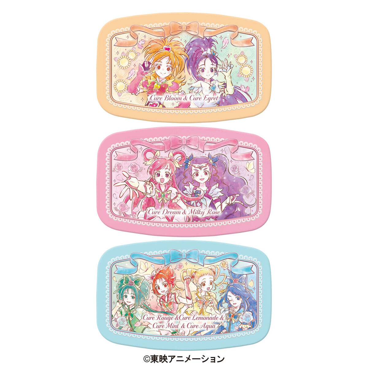 Yesプリキュア5GOGO！ 15周年 記念 上映会 限定 缶バッジ ドリーム レリーフチョコ缶ふたりはプリキュアSplash☆Star＆Yes！プリキュア