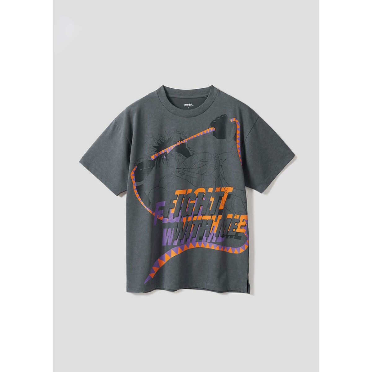 ジョジョの奇妙な冒険 戦闘潮流 』グラニフ ビッグシルエットTシャツ