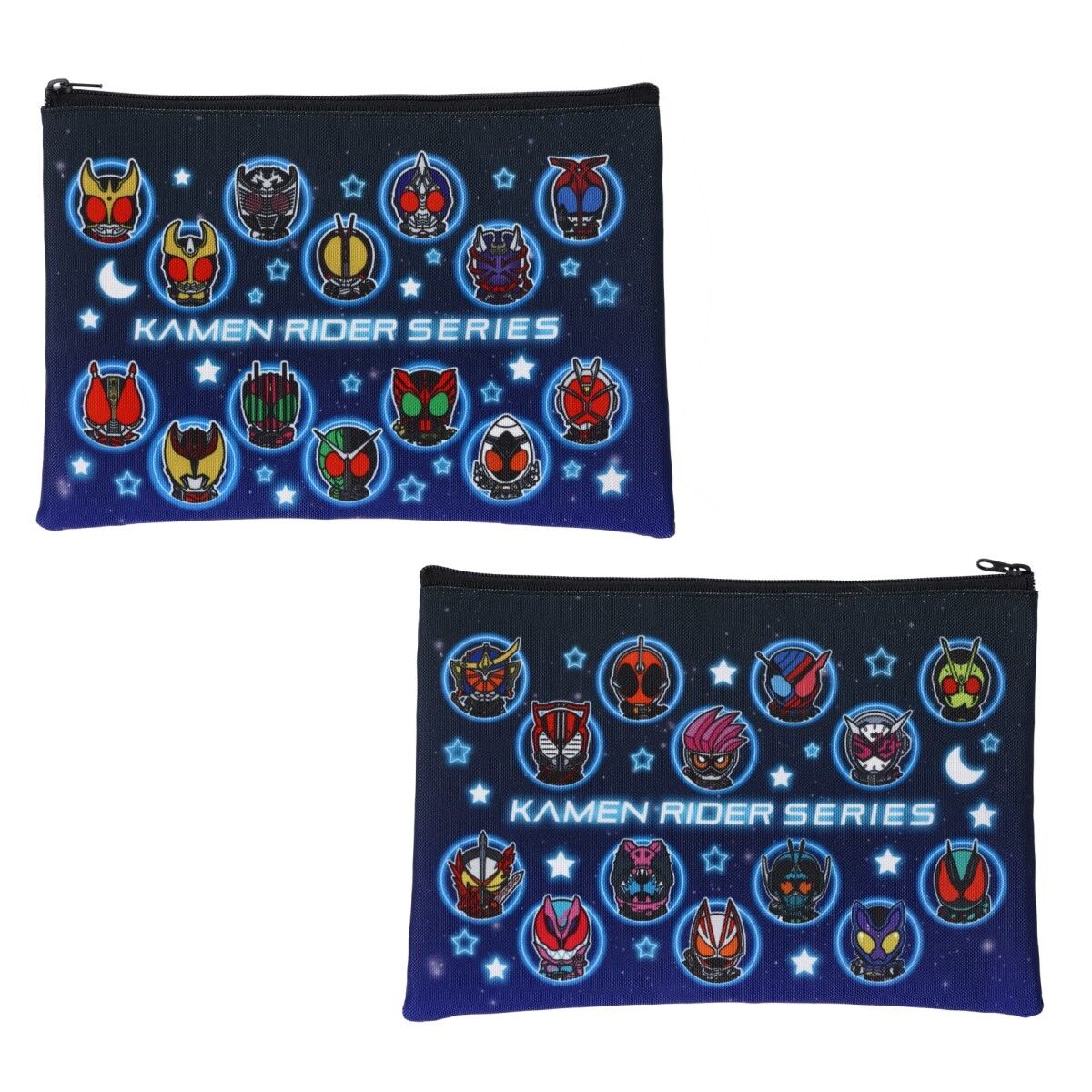 フラットポーチセット 仮面ライダーゼッツ＆仮面ライダーシリーズ デフォルメ フラットポーチ