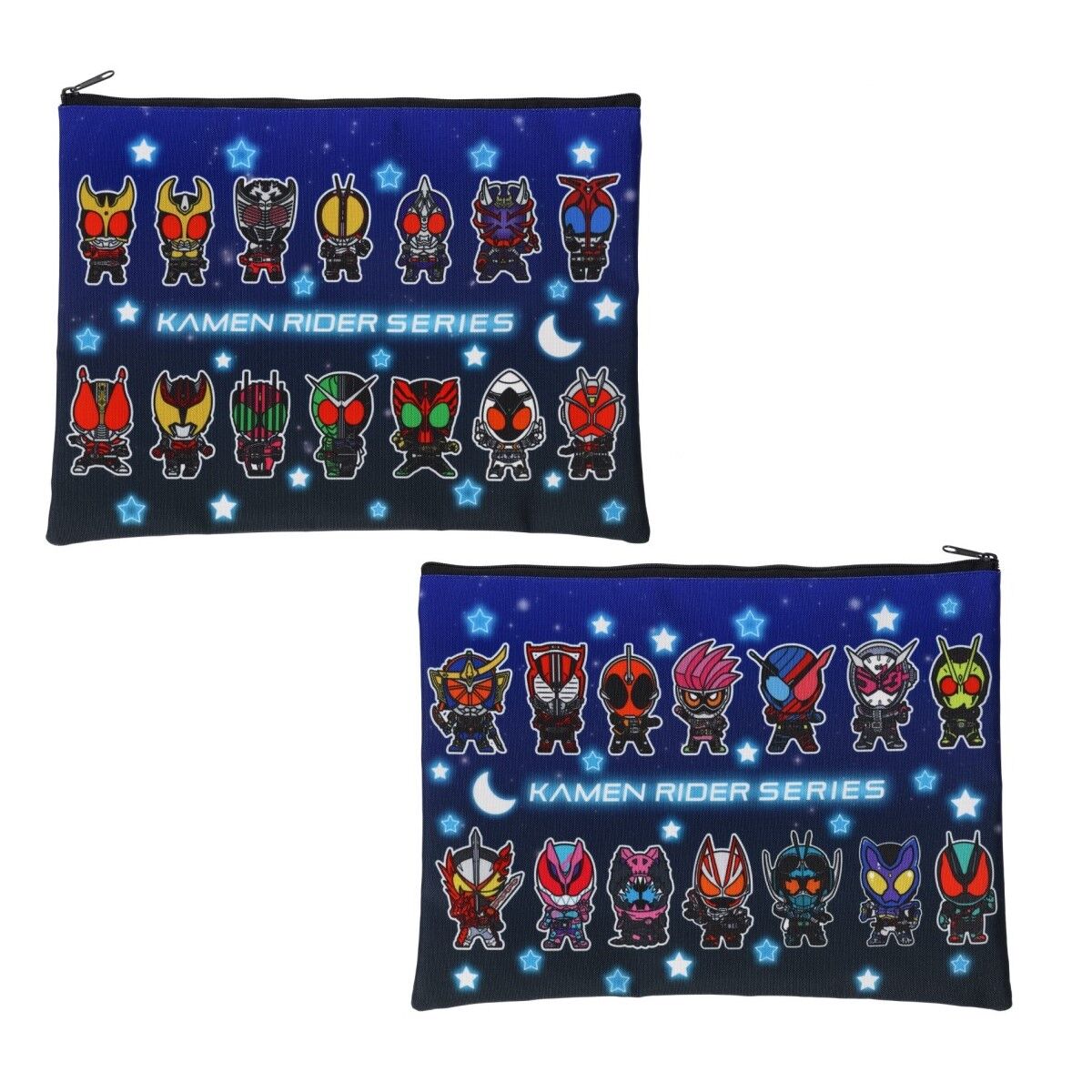 仮面ライダーゼッツ＆仮面ライダーシリーズ デフォルメ フラットポーチ