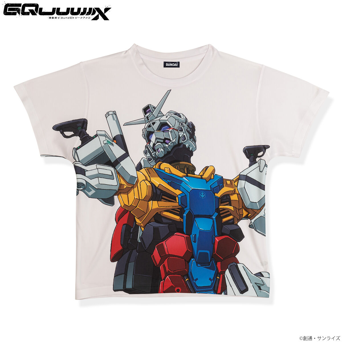 機動戦士Gundam GQuuuuuuX フルパネルTシャツ 白いガンダム