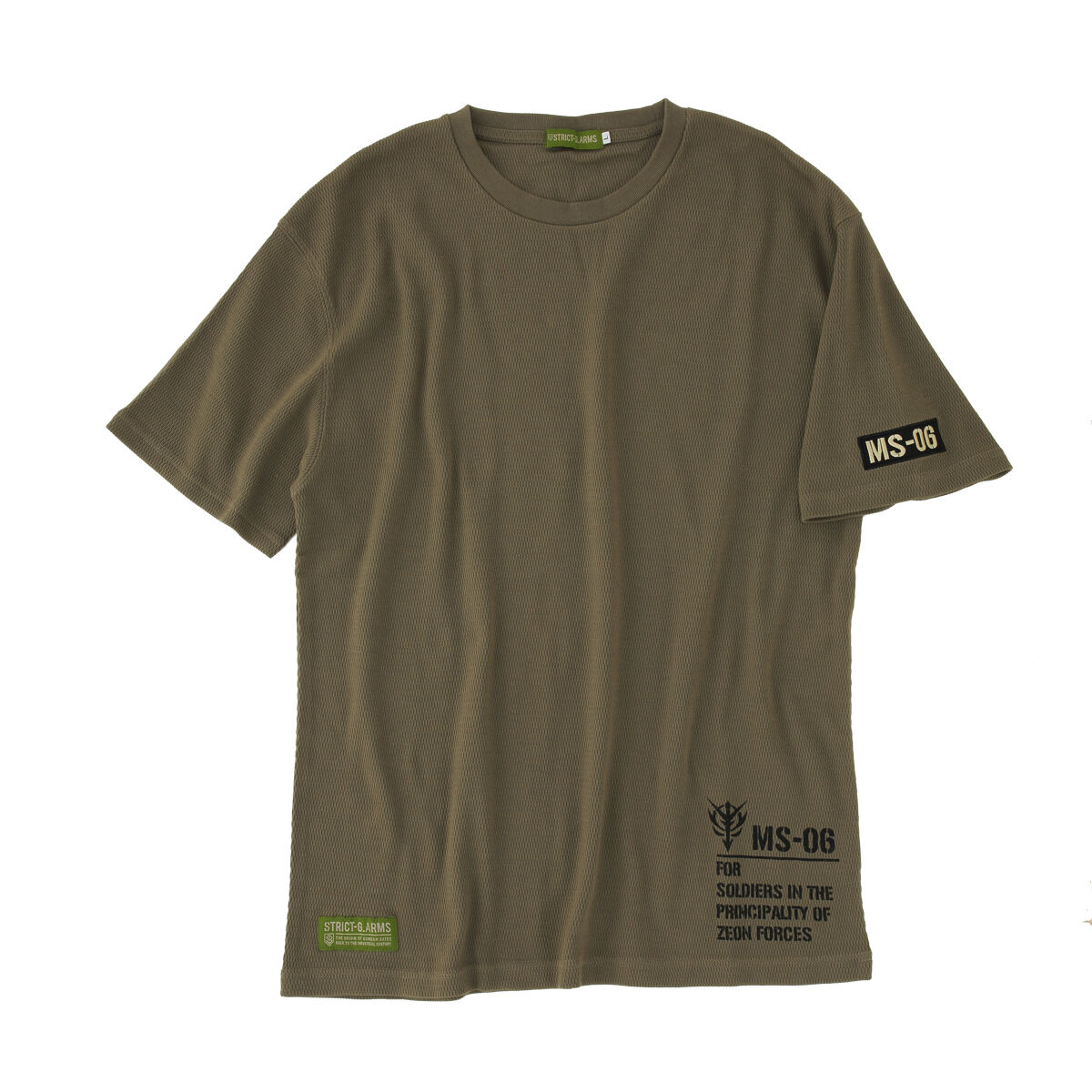 STRICT-G.ARMS『機動戦士ガンダム』ハニカムワッフルTシャツ MS-06ワン