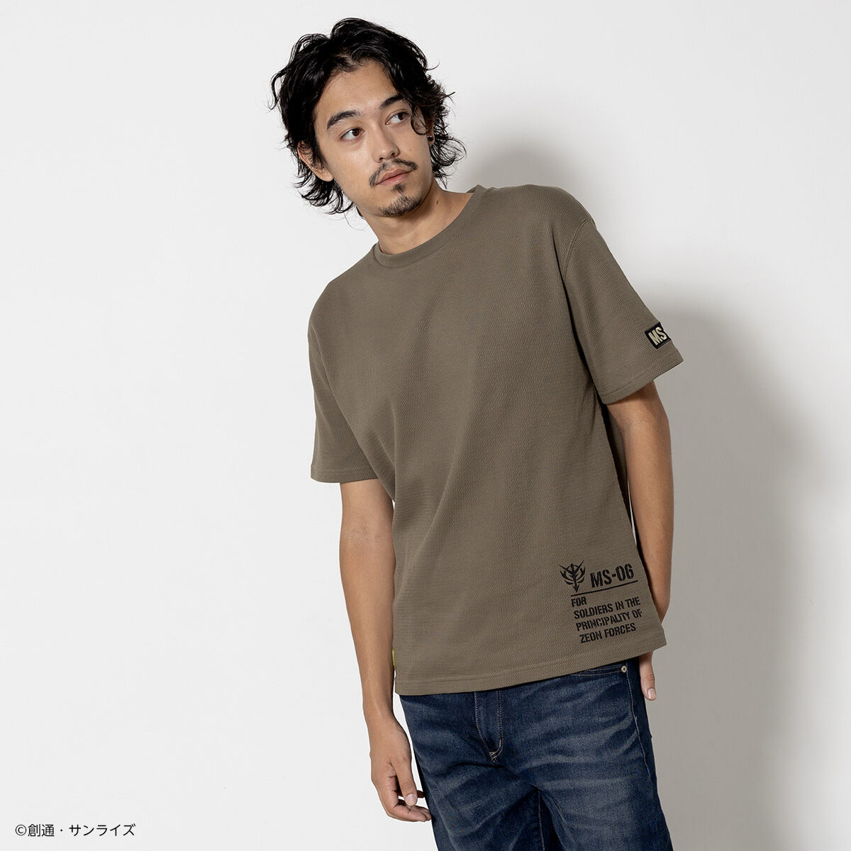 STRICT-G.ARMS『機動戦士ガンダム』ハニカムワッフルTシャツ MS-06ワン