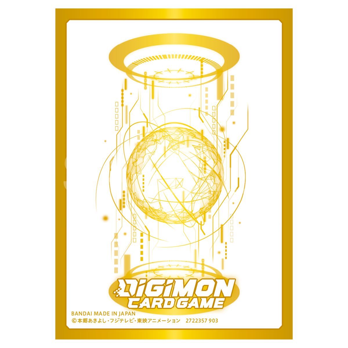 4個セット デジモンカードゲーム スリーブ ゴールド シルバー デジモンカードゲーム オフィシャルカードスリーブ ゴールド
