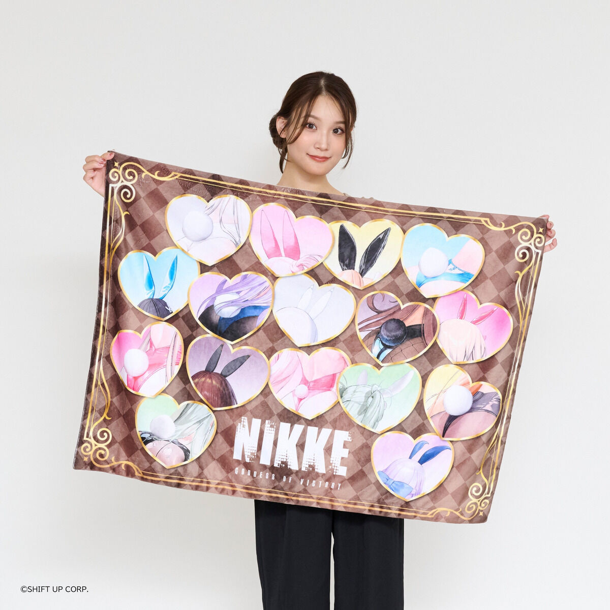 勝利の女神：NIKKE やわらかバニーがいっぱいブランケット【12月お届け