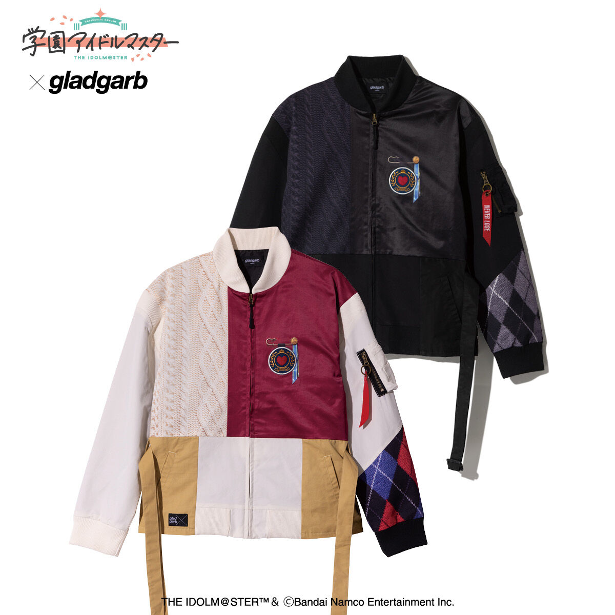 学園アイドルマスター×gladgarb CONTRAST BLOUSON 未使用 GG0125/IM01 : Contrast Blouson / コントラストブルゾン