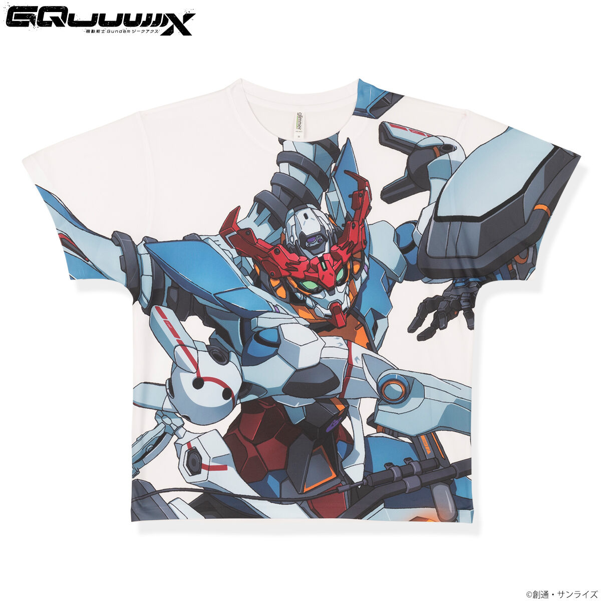 機動戦士Gundam GQuuuuuuX（ガンダム ジークアクス）グッズ 機動戦士Gundam GQuuuuuuX フルパネルTシャツ GQuuuuuuX 【2025年11月