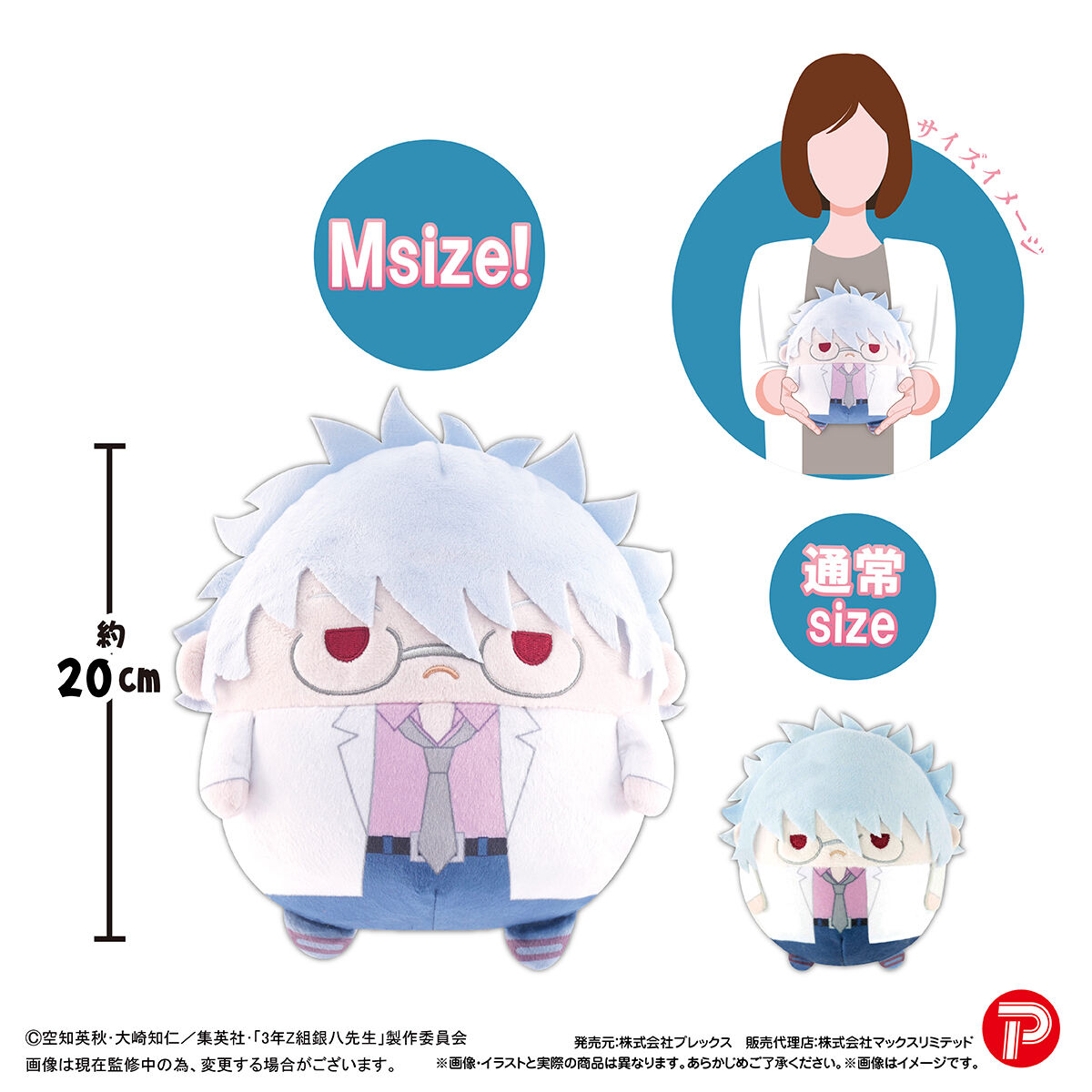 3年Z組銀八先生 ふわコロりんMsize | 銀魂 | アニメグッズ ・おもちゃ