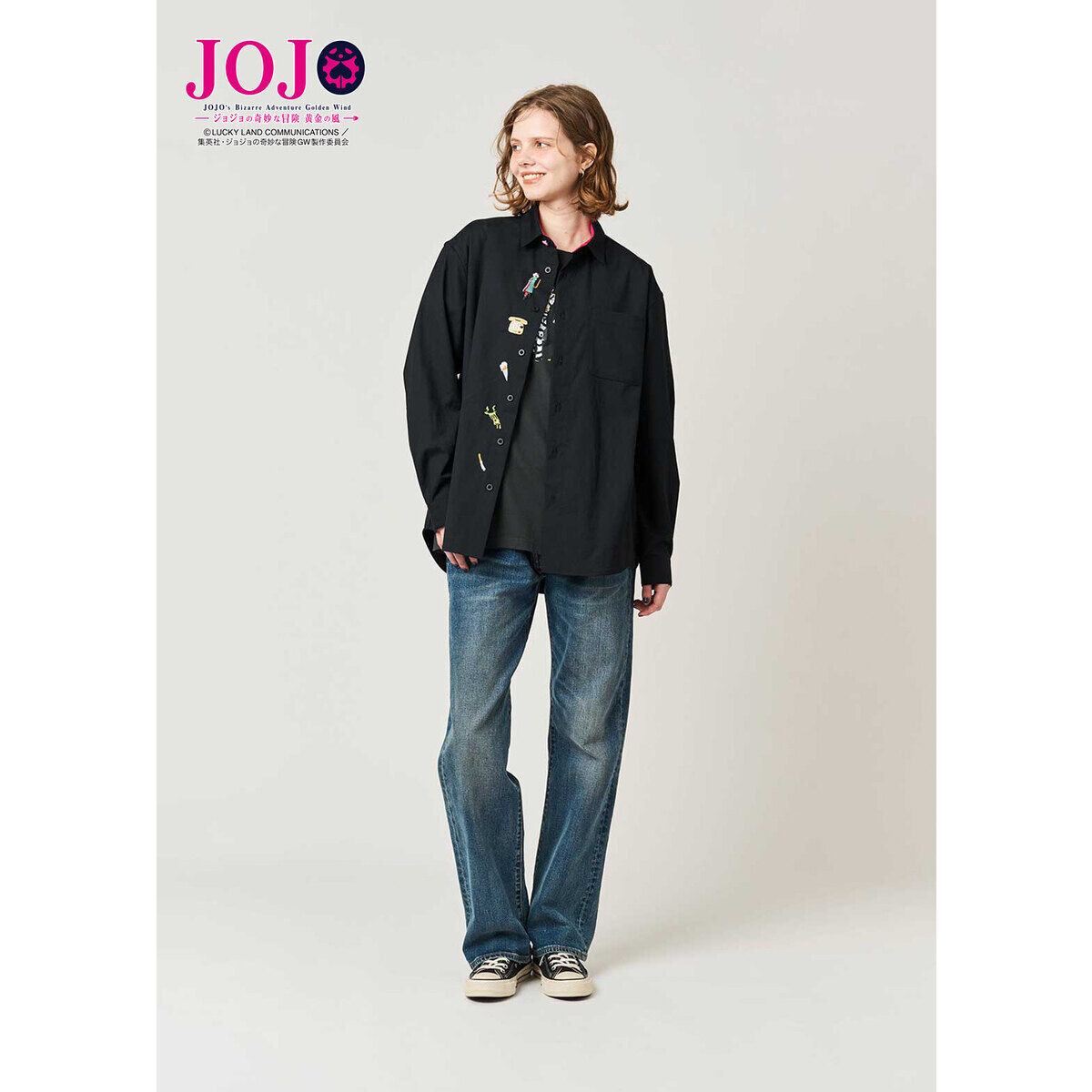 アニメ『ジョジョの奇妙な冒険 黄金の風』 グラニフ シャツ | ジョジョ