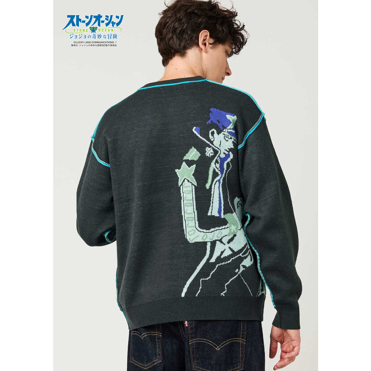 ジョジョの奇妙な冒険　ストーンオーシャン　× グラニフ　モッズコート 緑 グラニフ × ジョジョの奇妙な冒険、スターダストクルセイダースと