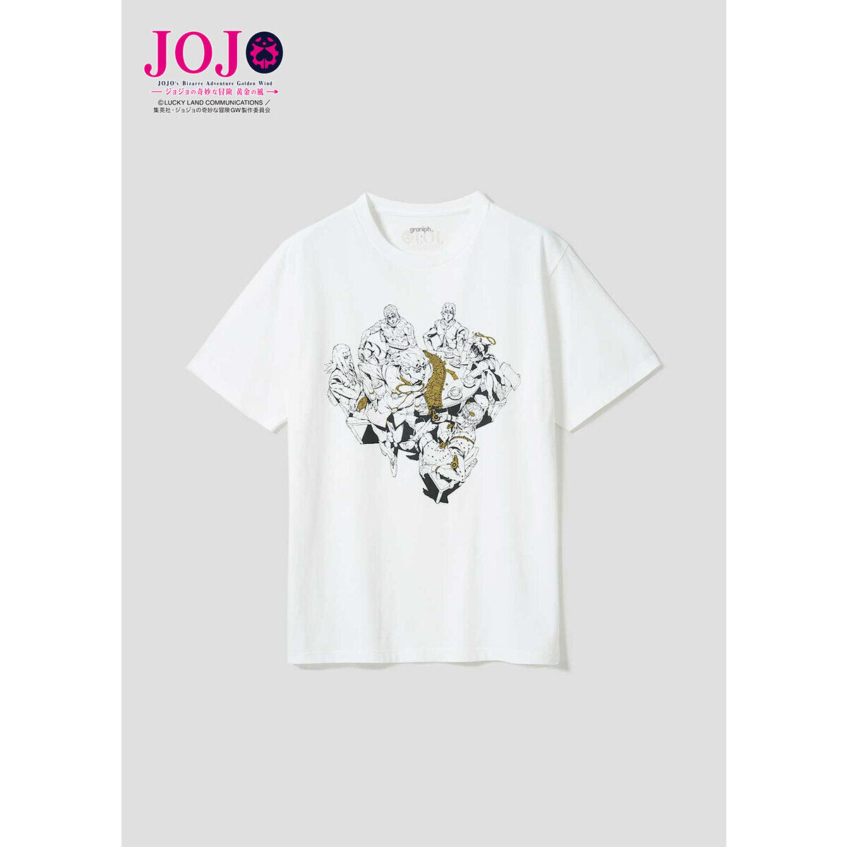 アニメ『ジョジョの奇妙な冒険 黄金の風』 グラニフ 半袖TシャツA