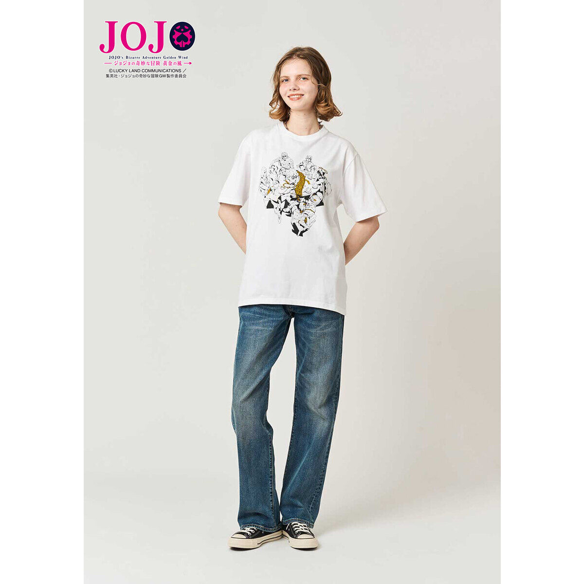 アニメ『ジョジョの奇妙な冒険 黄金の風』 グラニフ 半袖TシャツA