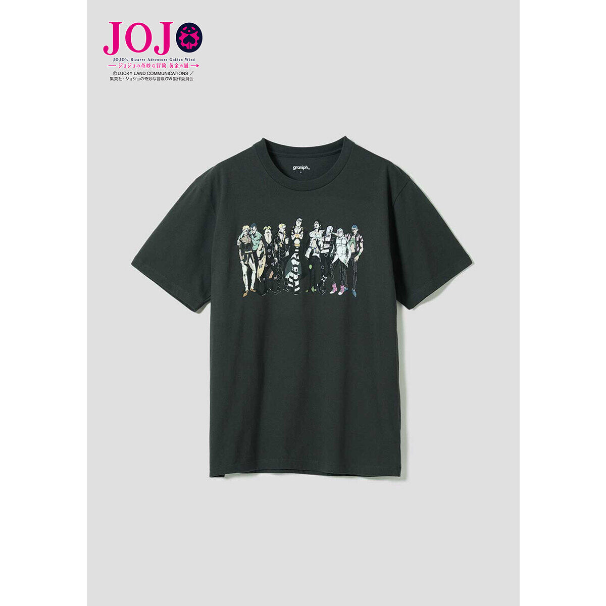 アニメ『ジョジョの奇妙な冒険 黄金の風』 グラニフ 半袖TシャツB