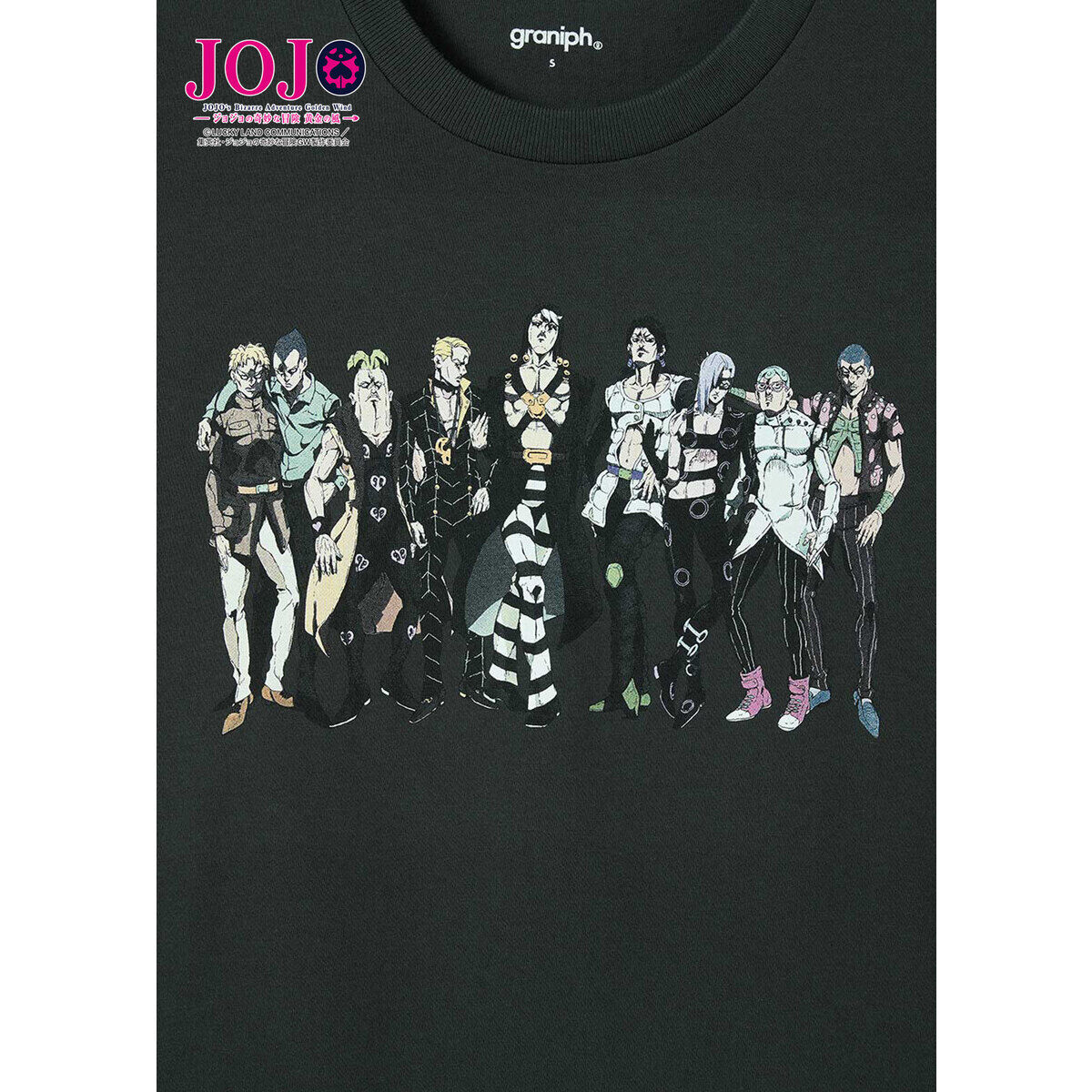 ジョジョ　5部　黄金の風　Tシャツ　Lサイズ　グラニフ　granipf ジョジョの奇妙な冒険 黄金の風』×『グラニフ』Tシャツ | ジョジョの
