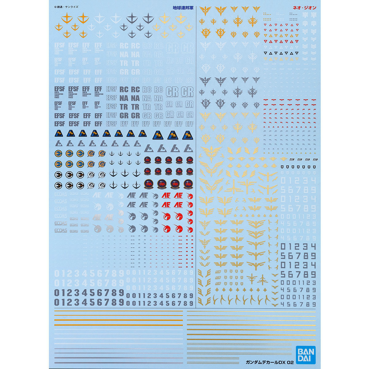 ガンダムデカールDX 02 機動戦士ガンダムUC MS用 【1/144スケール