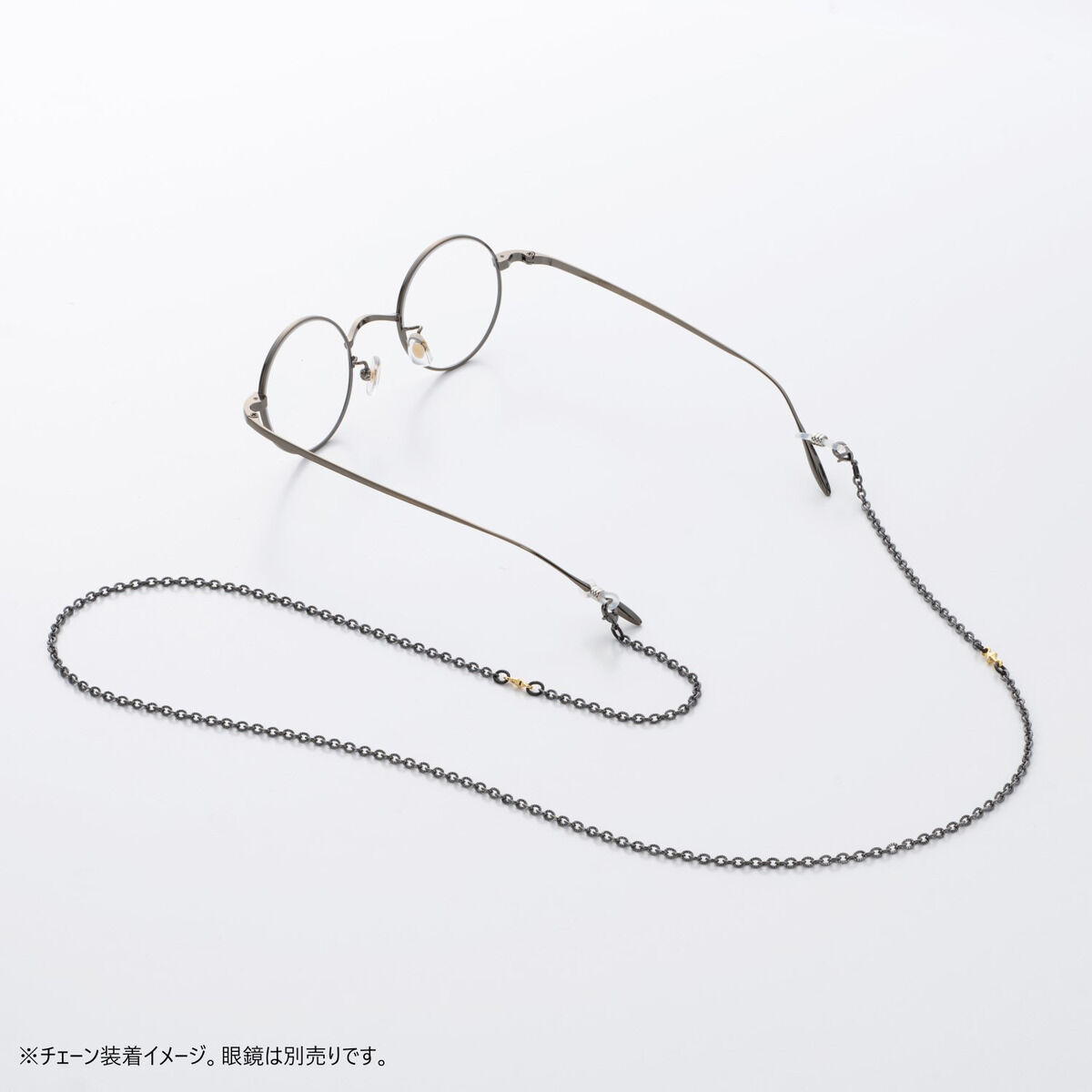 希少 LUNAMATTINO 眼鏡チェーン メガネチェーン シリコン ずれ落ち防止 ネックレスのよう 小物