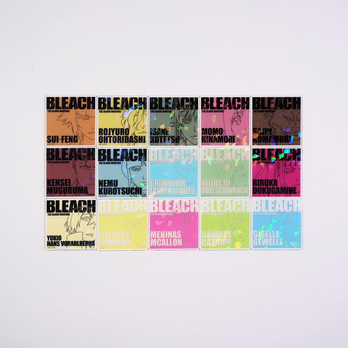 数量限定】BLEACH WORLD キラキラアクリルカード C コンプリートセット