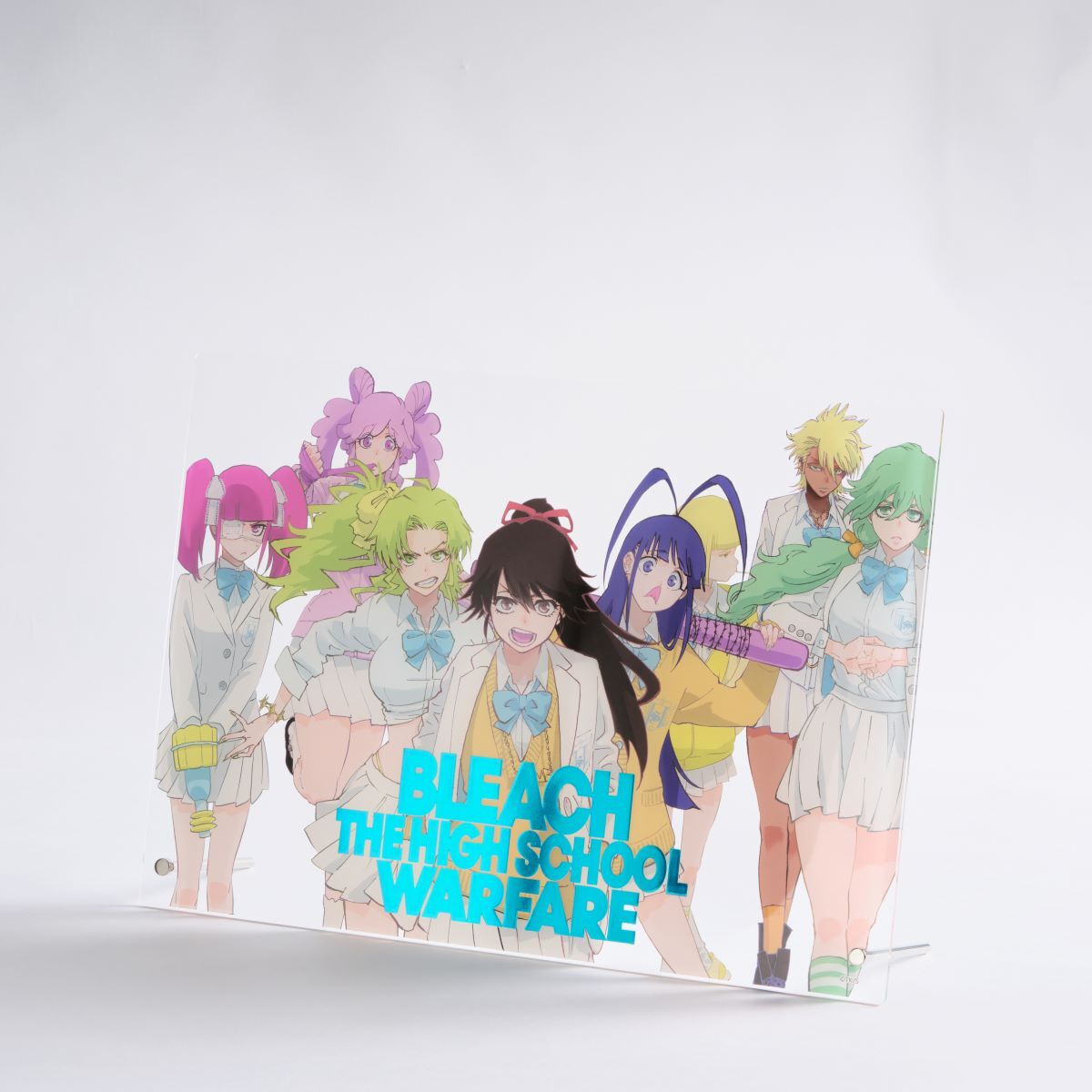 数量限定】BLEACH WORLD 箔押しアクリルプレート ～護廷高校＆白砂女子