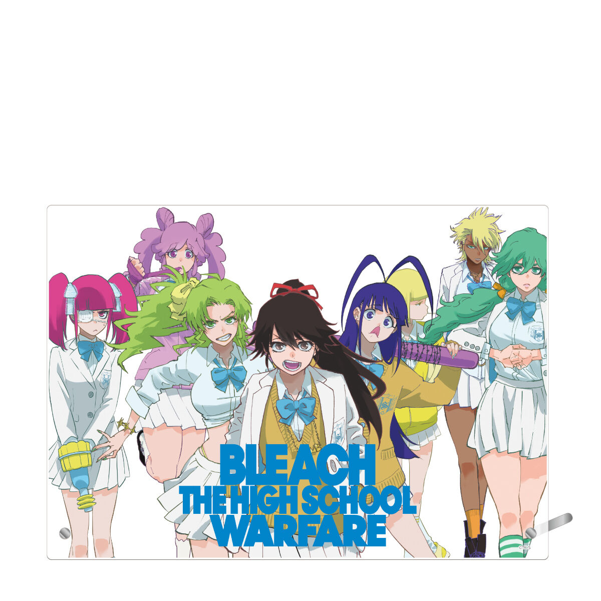 数量限定】BLEACH WORLD 箔押しアクリルプレート ～護廷高校＆白砂女子