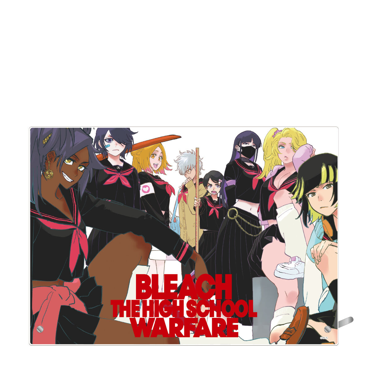 数量限定】BLEACH WORLD 箔押しアクリルプレート ～護廷高校＆白砂女子