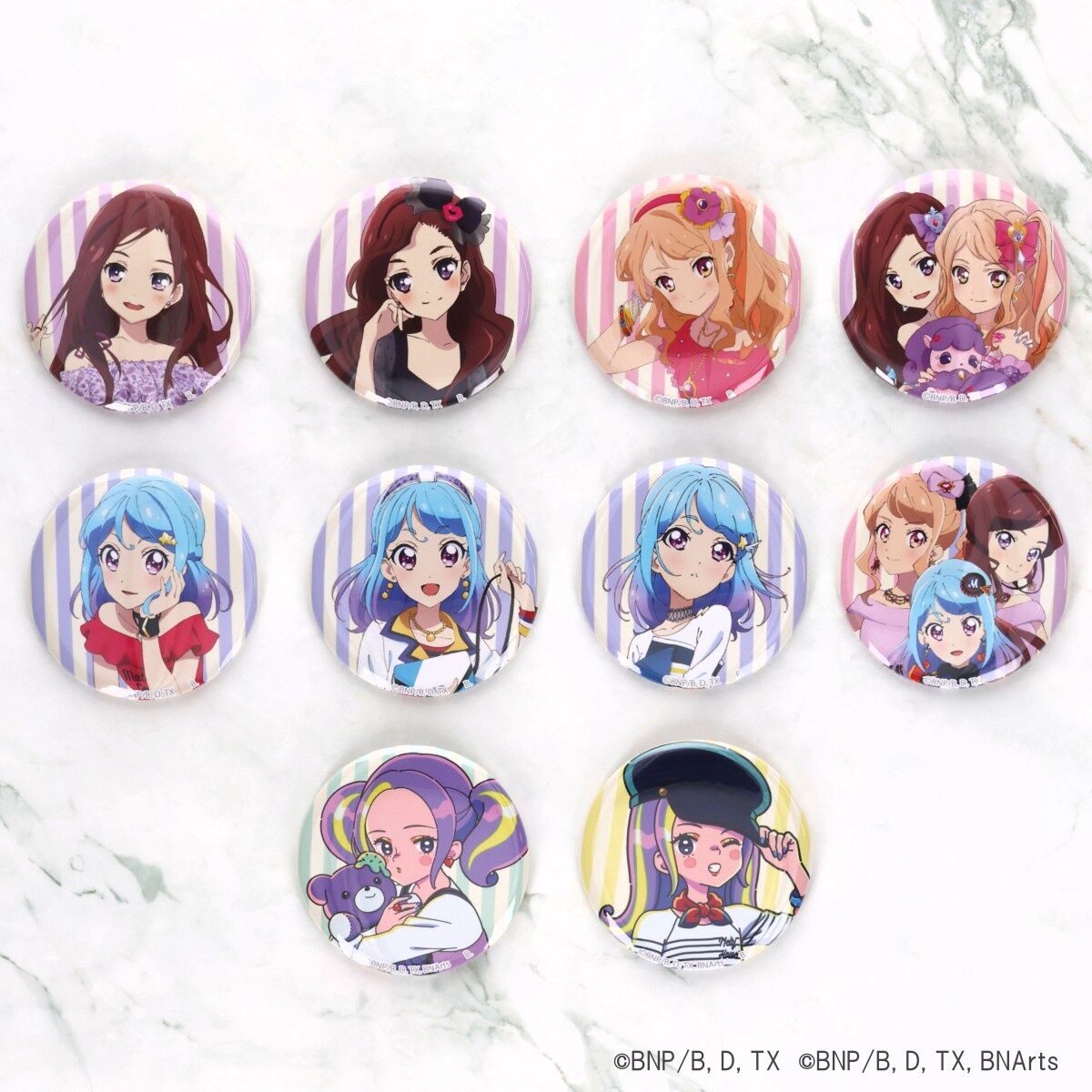 【送料無料・匿名配送】アイカツ　ハピクロ　缶バッジ　11種コンプリート ハピクロ！】アイカツ！シリーズ缶バッジ 専属アドバイザー