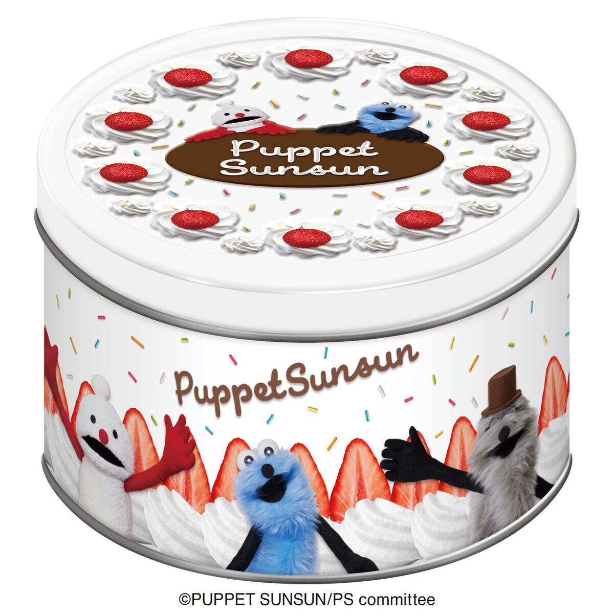 パペットスンスンホールケーキ缶 | パペットスンスン 食品・飲料