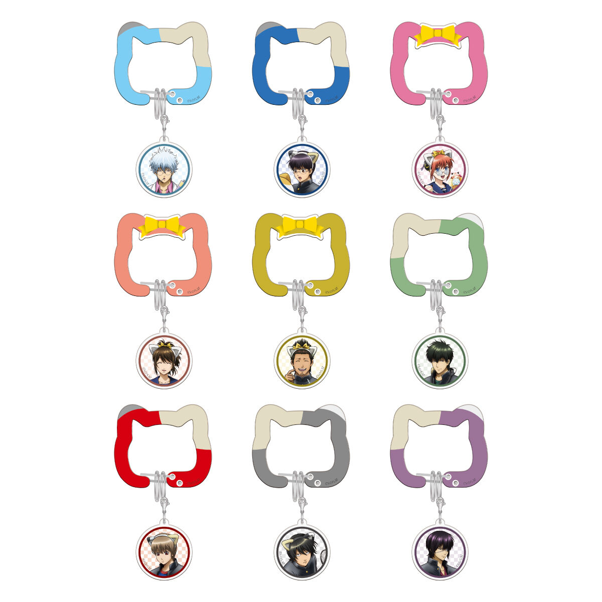 3年Z組銀八先生 in NAMJATOWN ねこ型アクリルカラビナ | 銀魂 日用品