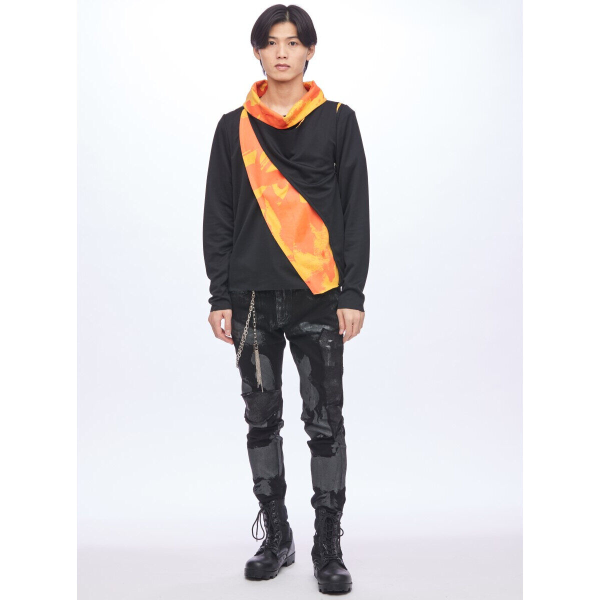 爆上戦隊ブンブンジャー 振騎玄蕃/ブンオレンジ 衣装5点セット h.NAOTO 爆上戦隊ブンブンジャー×h.NAOTO ブンオレンジ／振騎玄蕃 レイヤード